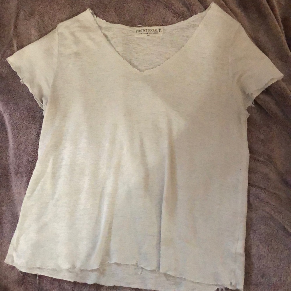 Off white t-shirt (distressed ends)